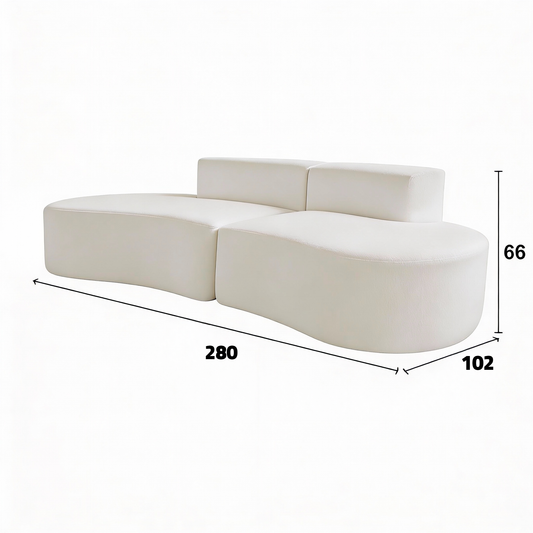 Left Curved Modular Sofa (L) | Modern Sectional Design | Rollé® Qatar