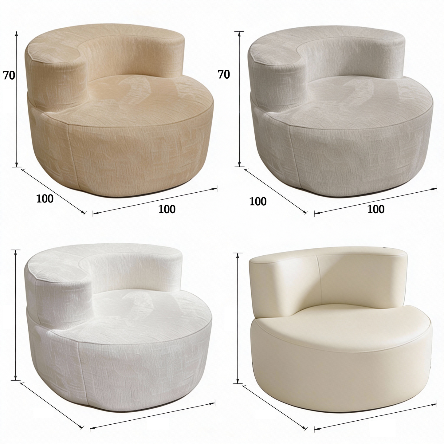 Modern Round Lounge Sofa