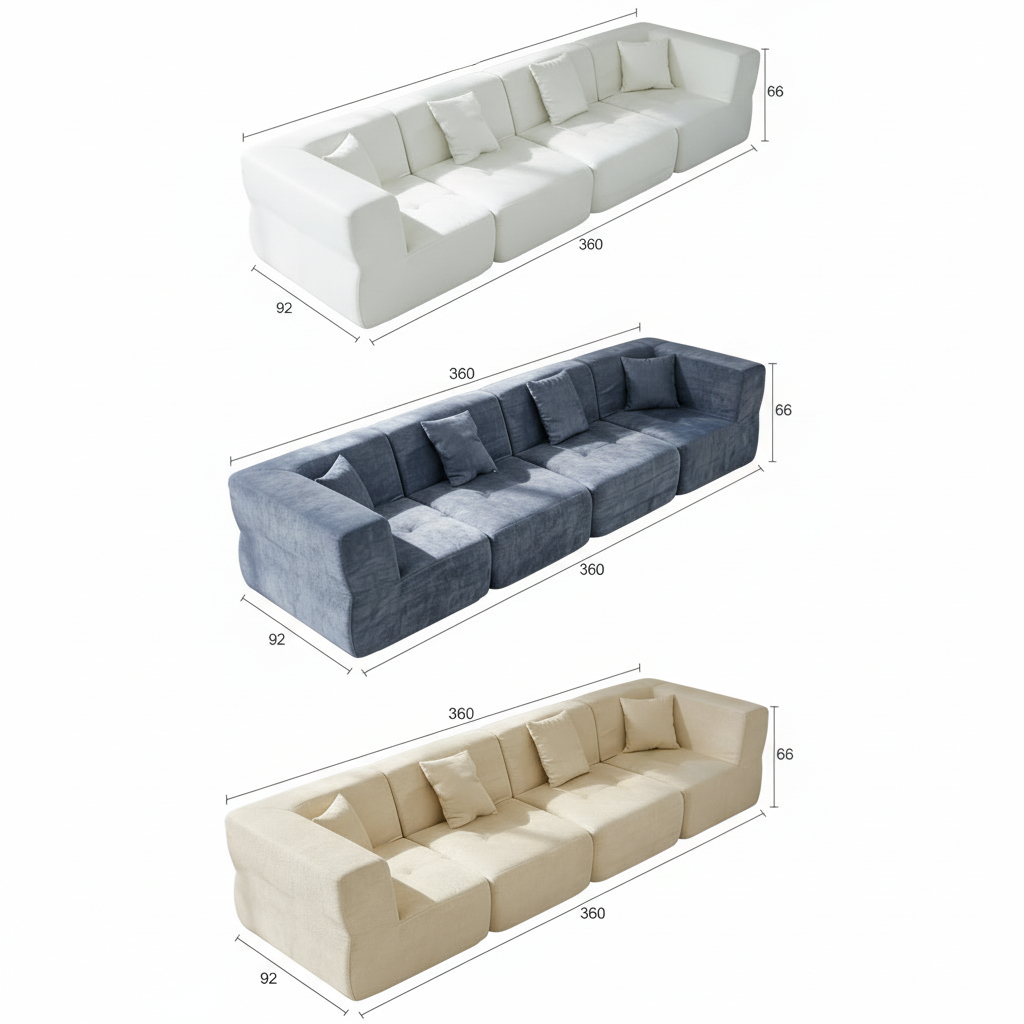 Urban Modular Sofa | 4 Seats | Modern Living & Flexible Comfort | Rollé® Qatar