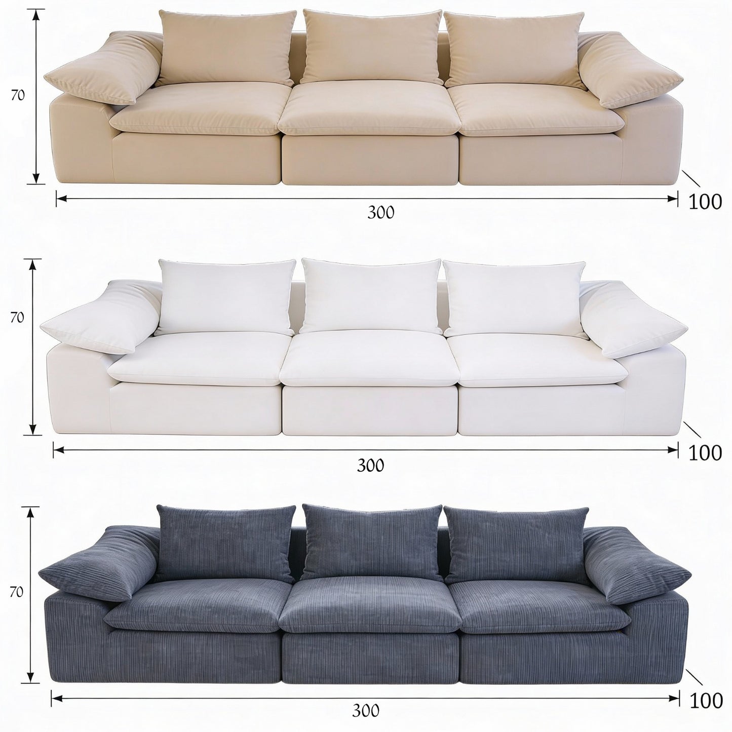 أريكة عصرية قابلة للتخصيص