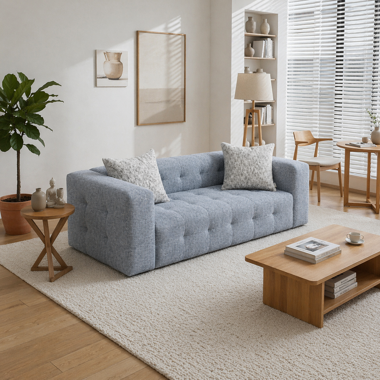 Cloud Minimalist Modular Sofa | 2 Seats | Modern Clean Sofa | Rollé® Qatar