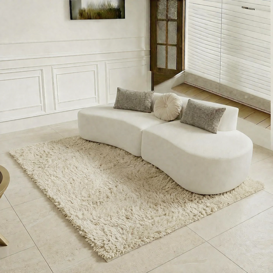 Left Curved Modular Sofa (M)| Modern Sectional Design | Rollé® Qatar