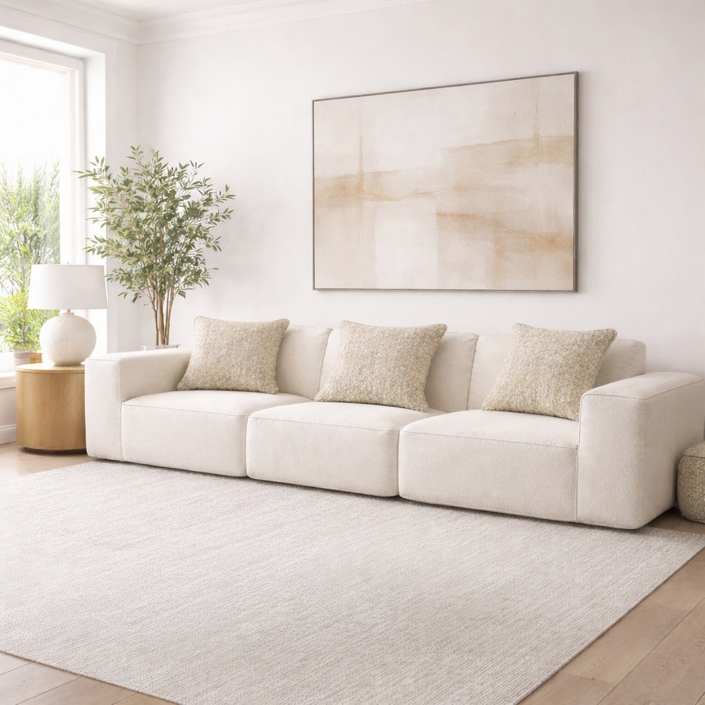 Modern Minimalist Sofa | 3 Seats | Elegant Clean Design | Rollé® Qatar
