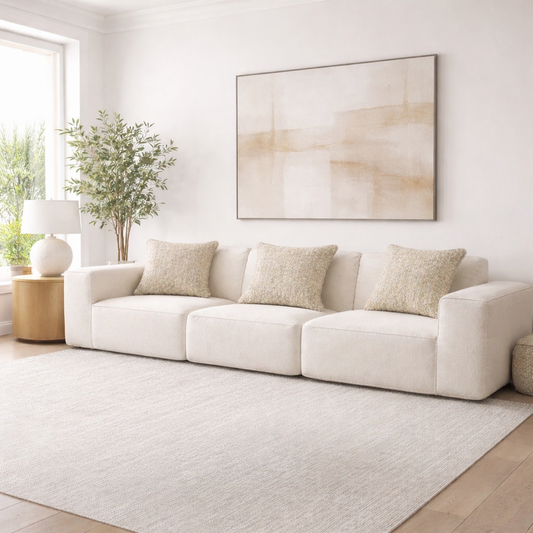 Modern Minimalist Sofa | 3 Seats | Elegant Clean Design | Rollé® Qatar