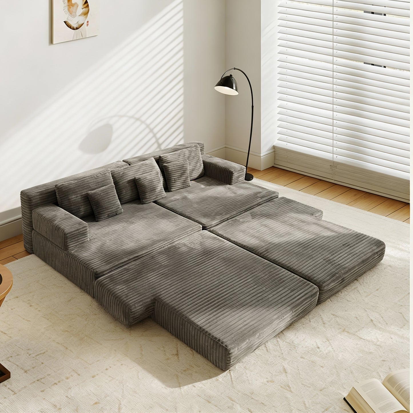 أريكة سرير قابلة للتحويل إلى وحدة نمطية