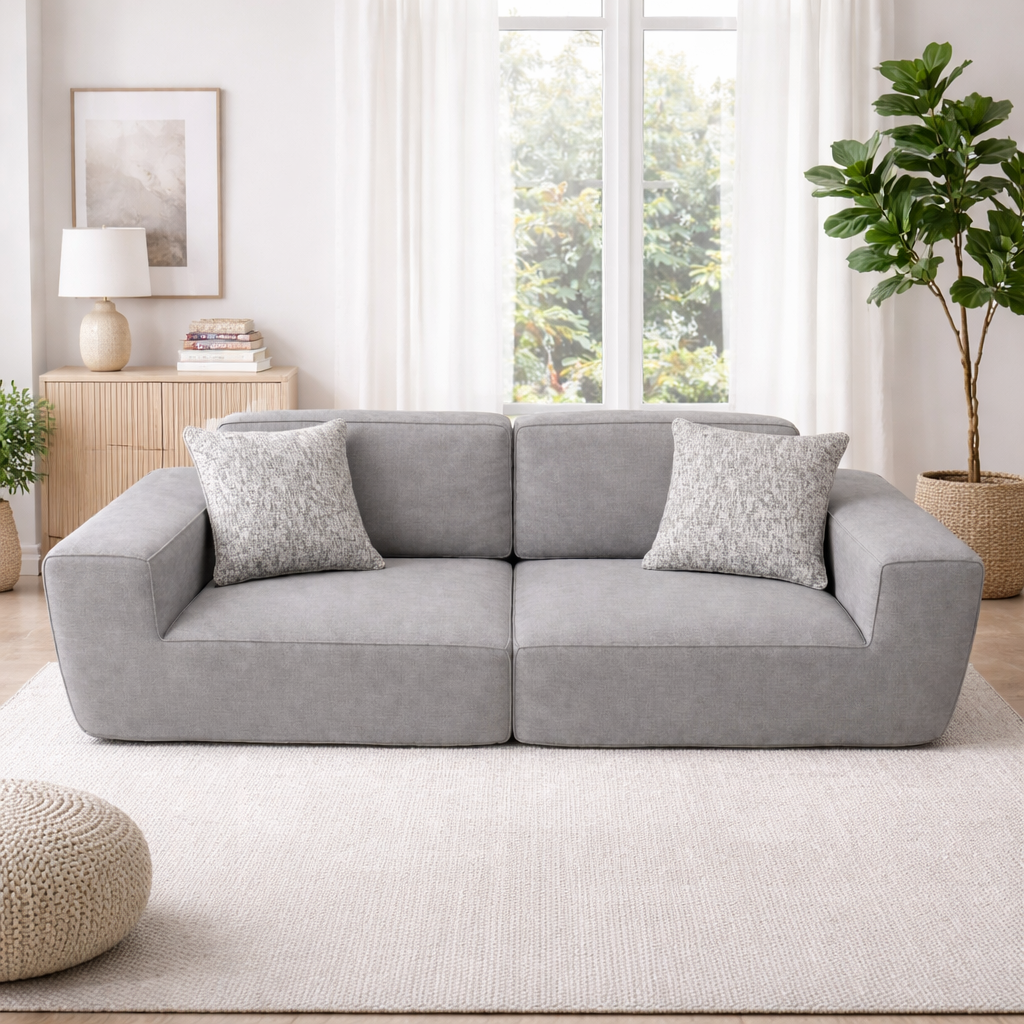 Modern Minimalist Sofa | 2 Seats | Elegant Clean Design | Rollé® Qatar