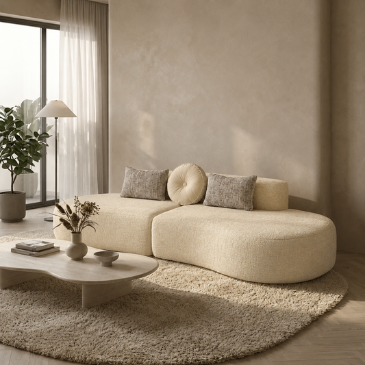 Right Curved Modular Sofa (M) | Modern Sectional Design | Rollé® Qatar