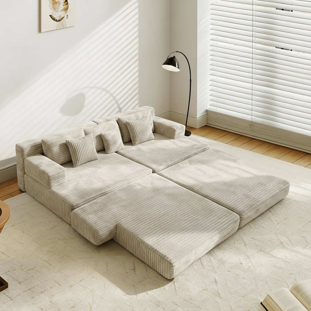 أريكة سرير قابلة للتحويل إلى وحدة نمطية