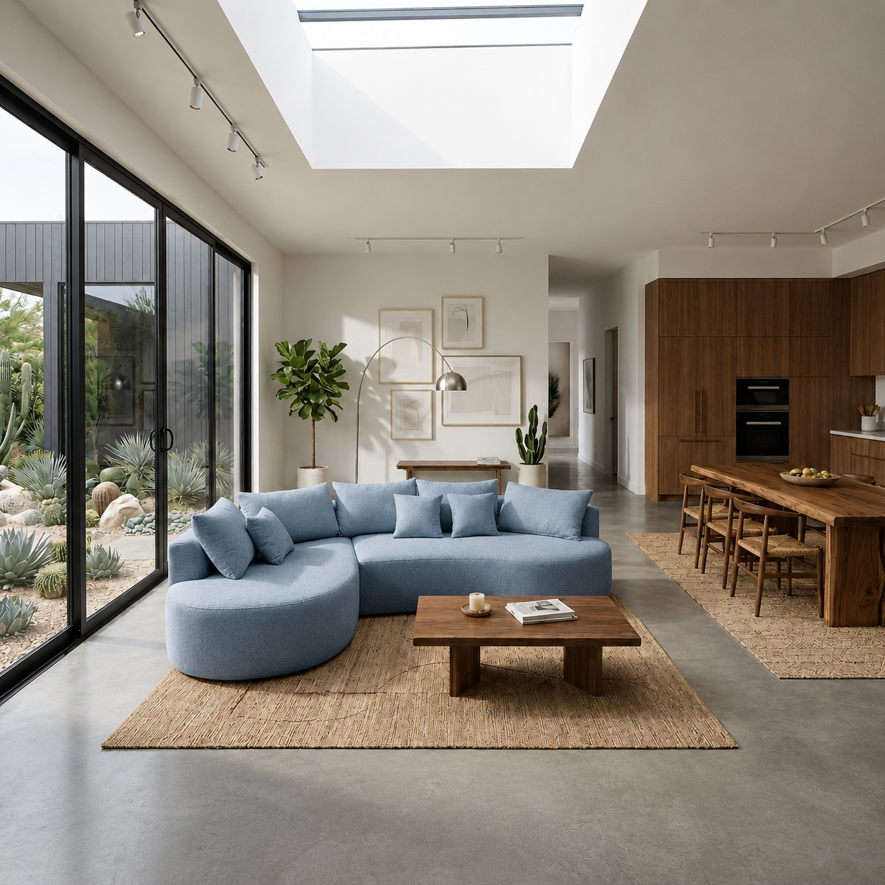 Left-Facing Modular Sofa | Curved Modern Design | Rollé® Qatar