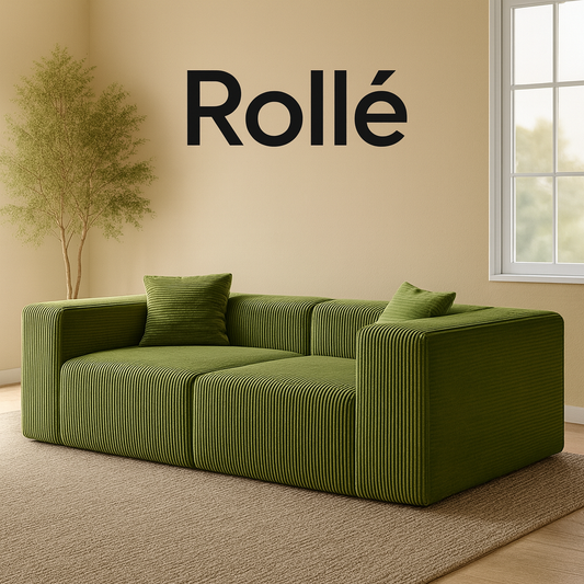 Lkikos Compressed Corduroy Couch Boneless Sofa Sponge Sofa