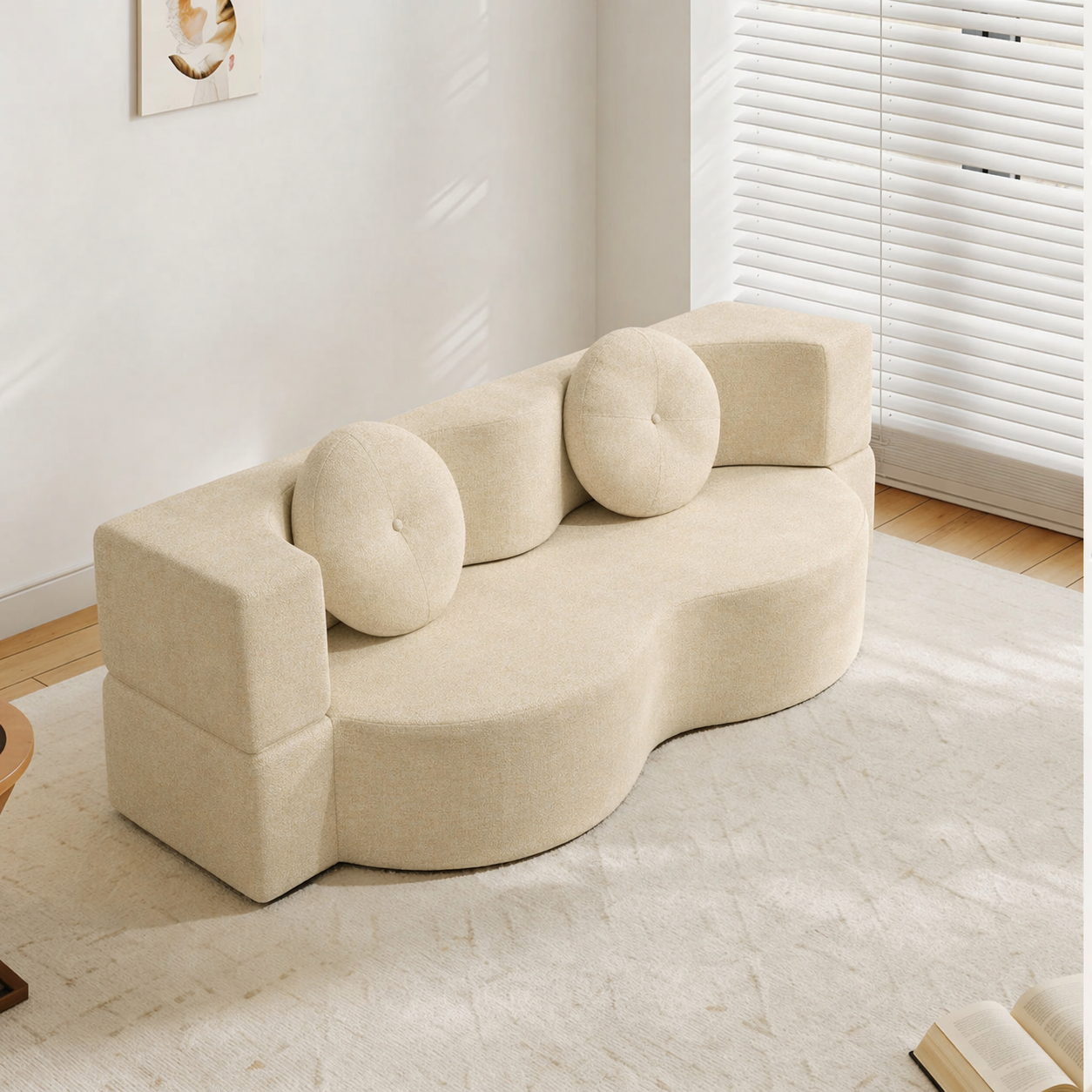 Curved Modular Sofa Bed | Convertible Sofa | Rollé® Qatar