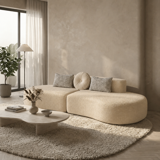 Right Curved Modular Sofa (L) | Modern Sectional Design | Rollé® Qatar