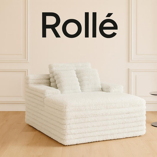 Compressed Couch Soft & Fluffy Plush Sofas with Chaise Lounge