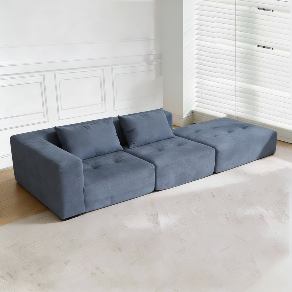 Minimal Modular Right Corner Sofa