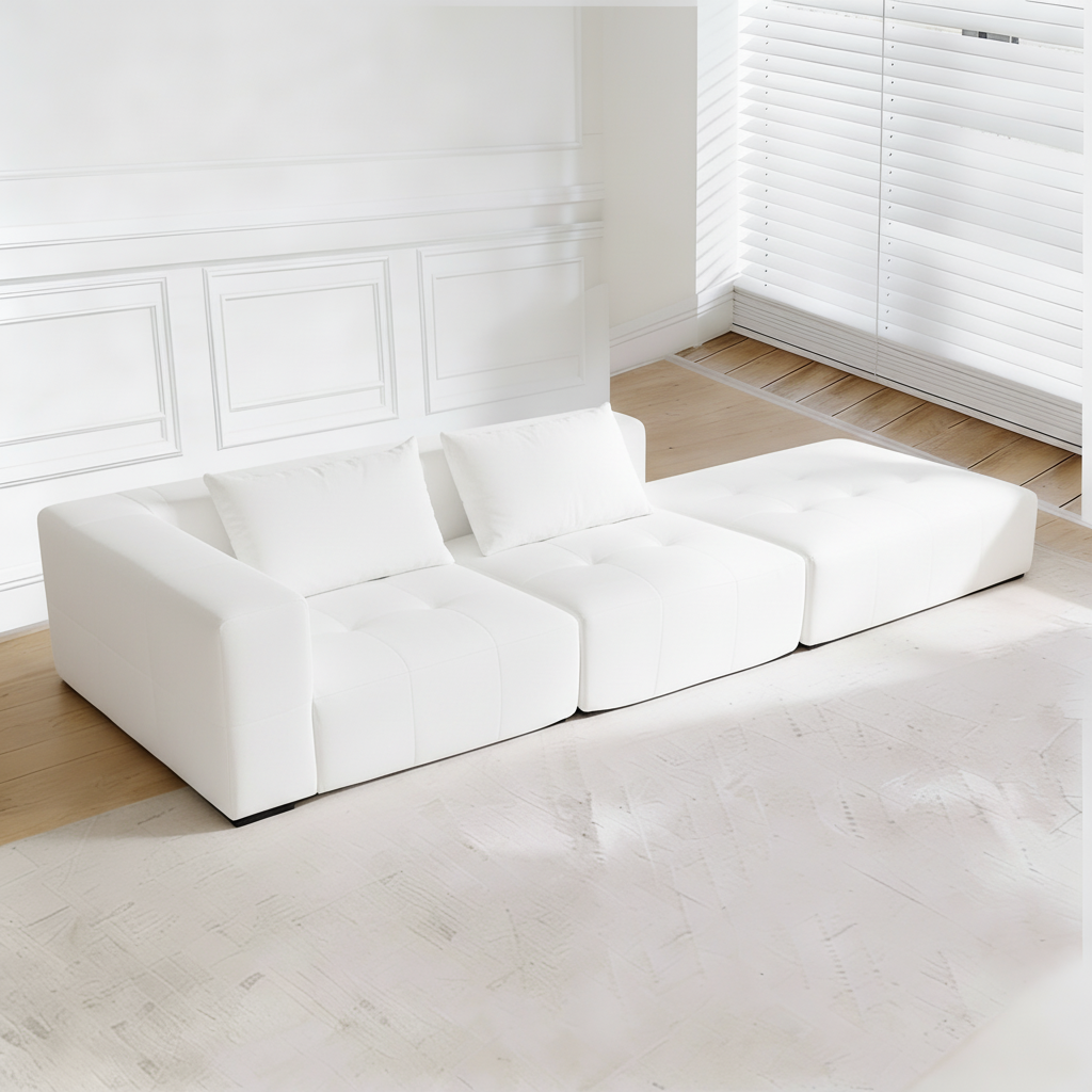 Minimal Modular Right Corner Sofa