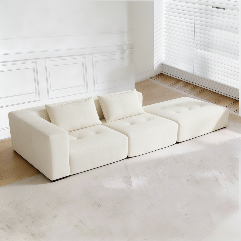 Minimal Modular Right Corner Sofa